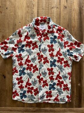 Wax London Floral Short Sleeve Button Shirt
